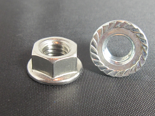(image for) M8 X 1.25 SERRATED FLANGE NUT STAINLESS